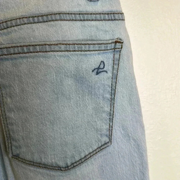 DL 1961 HEPBURN WIDE LEG HIGH RISE VINTAGE JEAN IN SEA SALT SIZE 24 - Picture 5 of 10